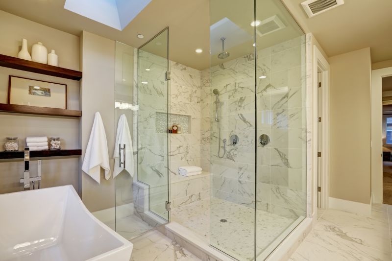 Walk-In Shower with Glass Doors